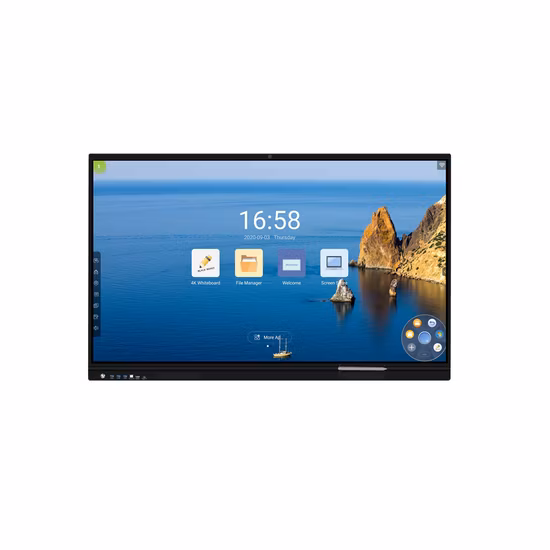 Windows Android System 4K Resolution 75-Inch Free Stand Full Screen LED Poster