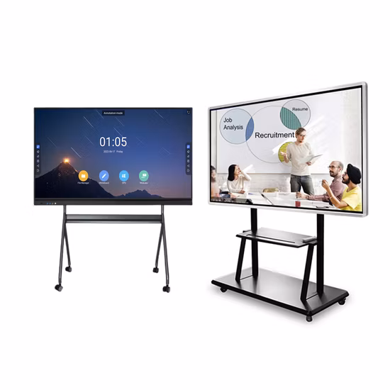 Windows Android System 4K Resolution 75-Inch Free Stand Full Screen LED Poster