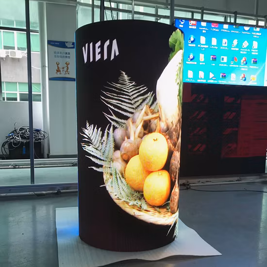240X120mm P4 Soft Curved Flexible LED Screen High Definition Indoor Full Color Customized Soft LED Display Screen