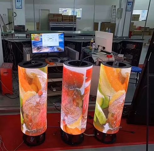 240X120mm P4 Soft Curved Flexible LED Screen High Definition Indoor Full Color Customized Soft LED Display Screen