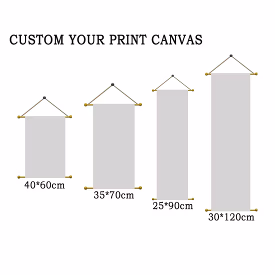 Canvas Print Poster Pine Wood Frame Christmas Theme Snow View Design Series LED Light Poster