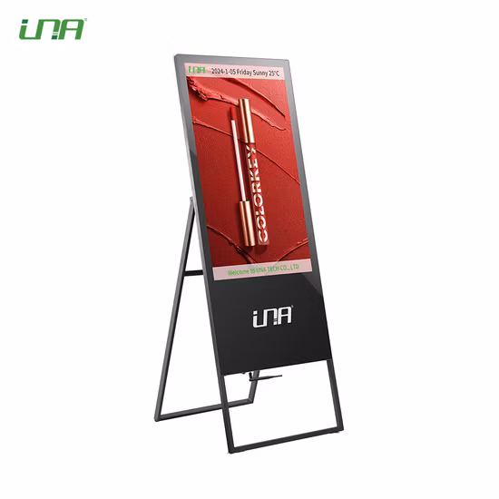 Highly Flexible Super Slim Indoor Business Centre LCD Commercial Ad LED Poster